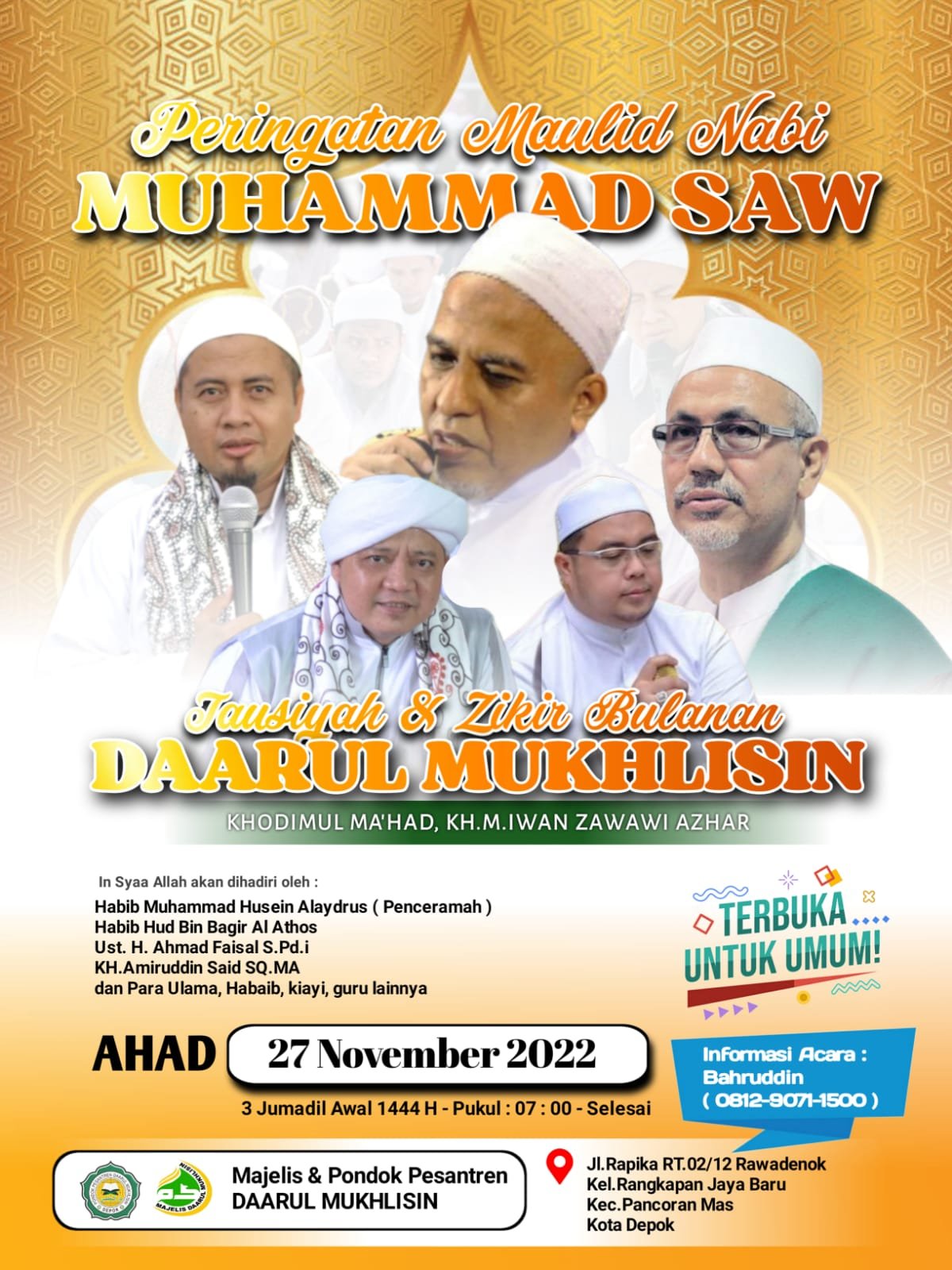Maulid Nabi Muhammad SAW Majelis Ponpes Daarul Mukhlisin