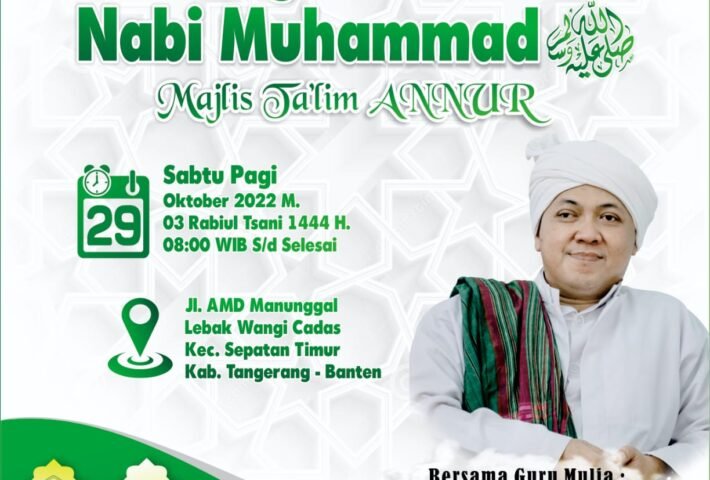 Maulid Agung di Majelis ANNUR Tangerang