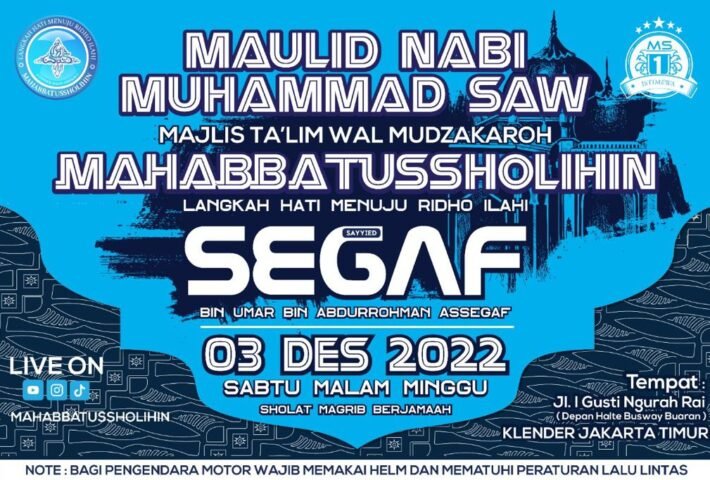 MAULID NABI MUHAMMAD SAW MAJELIS MAHABBATUSSHOLIHIN