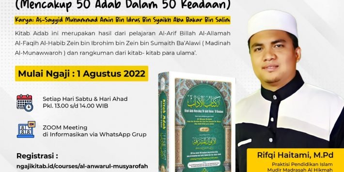 Webinar Premium Ngaji Kitab Adab segera daftar