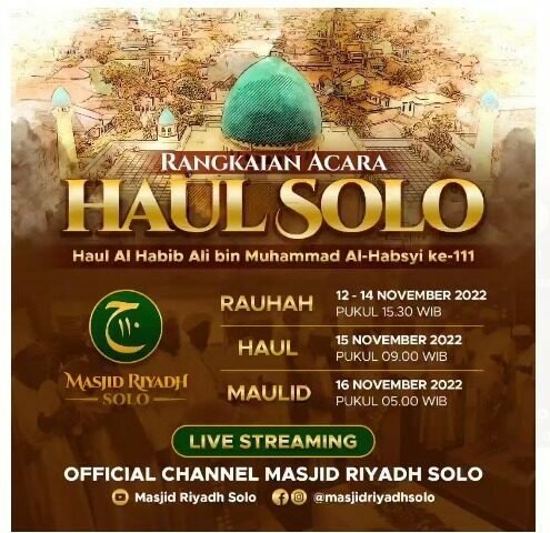 Haul Solo Haul Habib Ali bin Muhammad Al Habsyi ke 111 tahun 2022