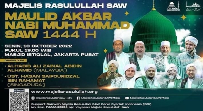 MAULID AKBAR NABI MUHAMMAD SAW 1444 H Wonderful