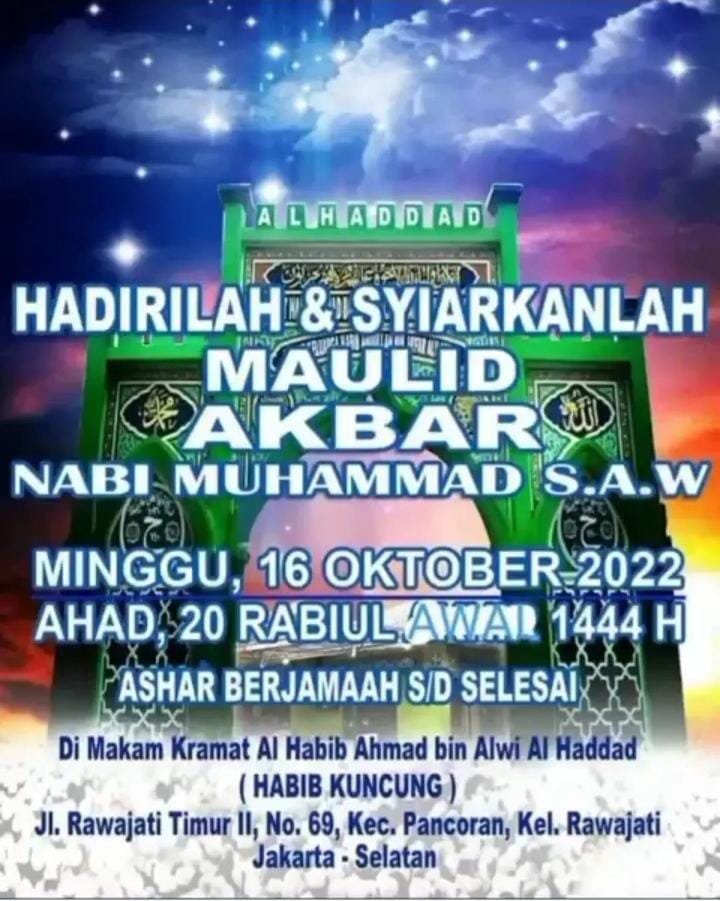 Maulid Akbar Nabi Muhammad SAW di Habib Kuncung
