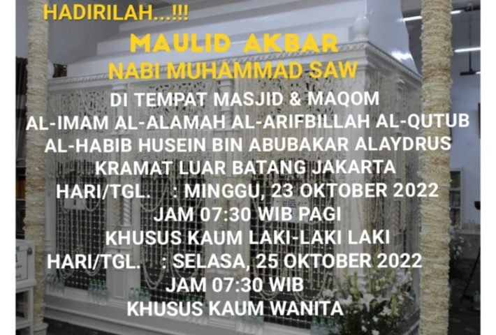 Susunan Acara Maulid Akbar di Luar Batang