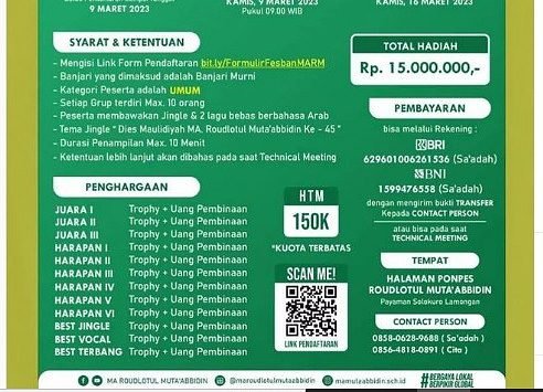 FESTIVAL BANJARI SE-JAWA TIMUR Segera Daftar!