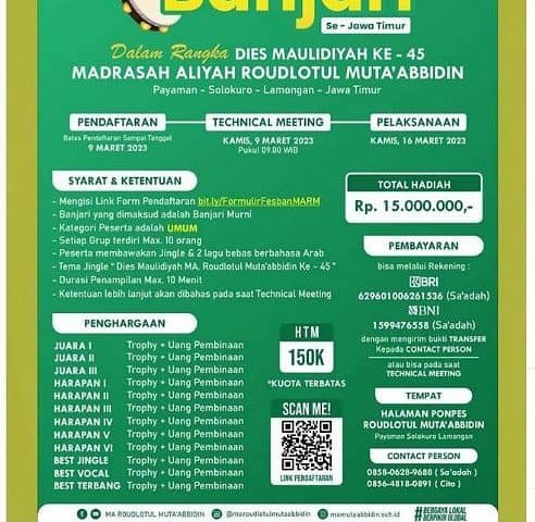 FESTIVAL BANJARI SE-JAWA TIMUR Segera Daftar!