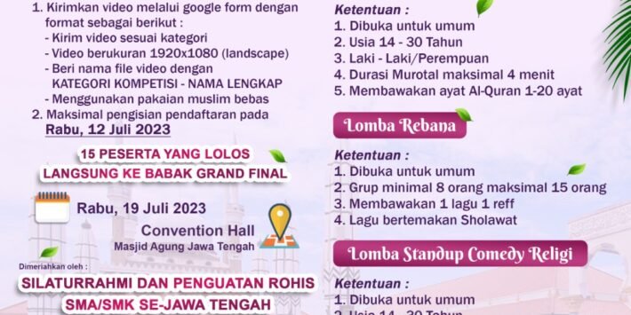 Festival Muharram 1445H: Milenial Bergerak Membangun Peradaban dalam Acara Penuh Inspirasi!
