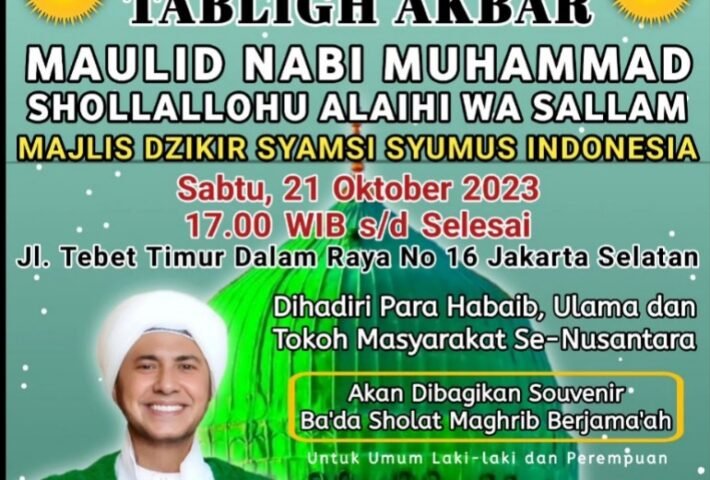 Tabligh Akbar & Maulid Nabi SAW di Majlis Syamsi Syumus Pusat: Merayakan Cahaya Islam