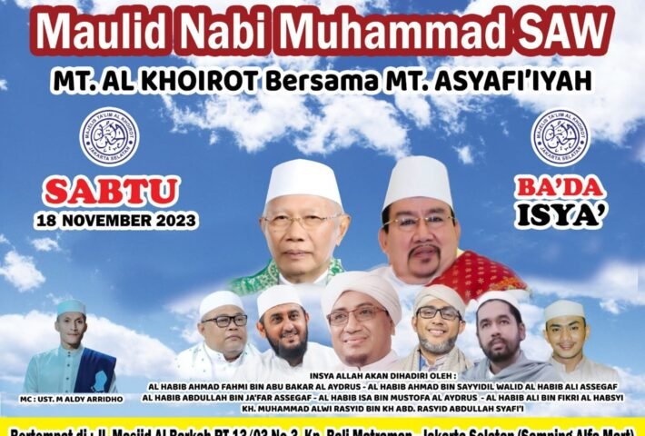 Perayaan Maulid Nabi Muhammad SAW oleh MT.ALKHOIROT dan MT. ASYAFI’IYAH