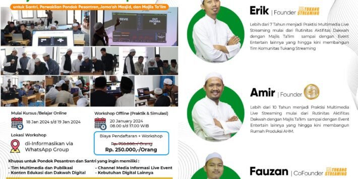 Kursus Digital Multimedia Live Streaming Batch 1 Jabodetabek