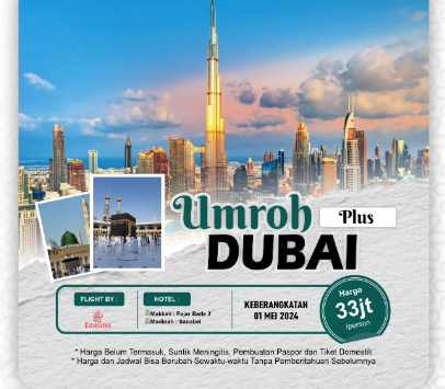 Paket Liburan Al-Bahjah Tour Travel: Umroh Plus Dubai 2024